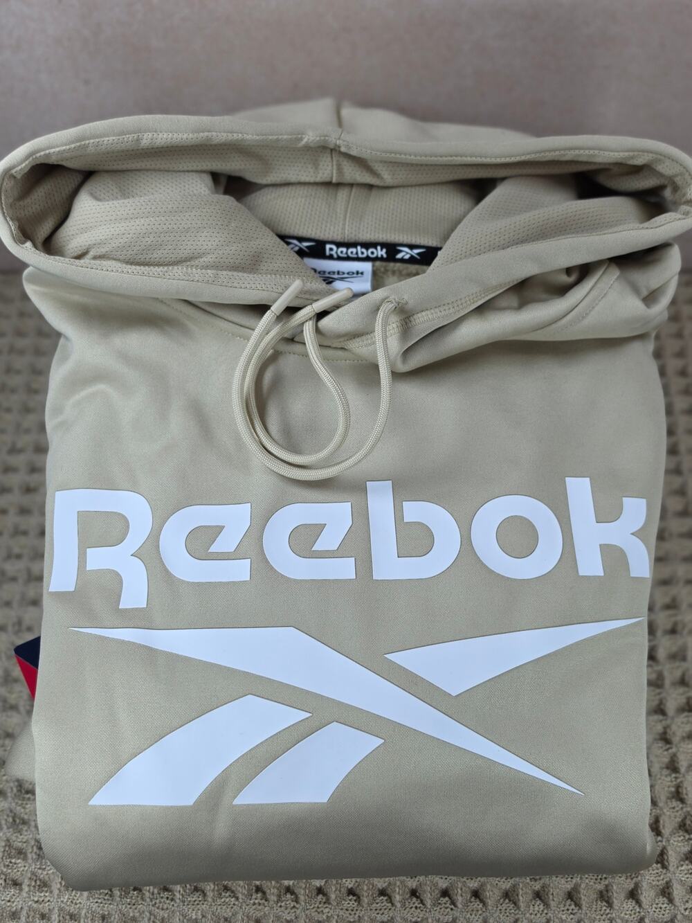 Reebok Core Vector Hoodie REM223FH16019 Men’s Large White Pepper – NWT